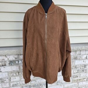 Vintage Winner Mate Suede Bomber Jacket | Water Resistant | Brown | L